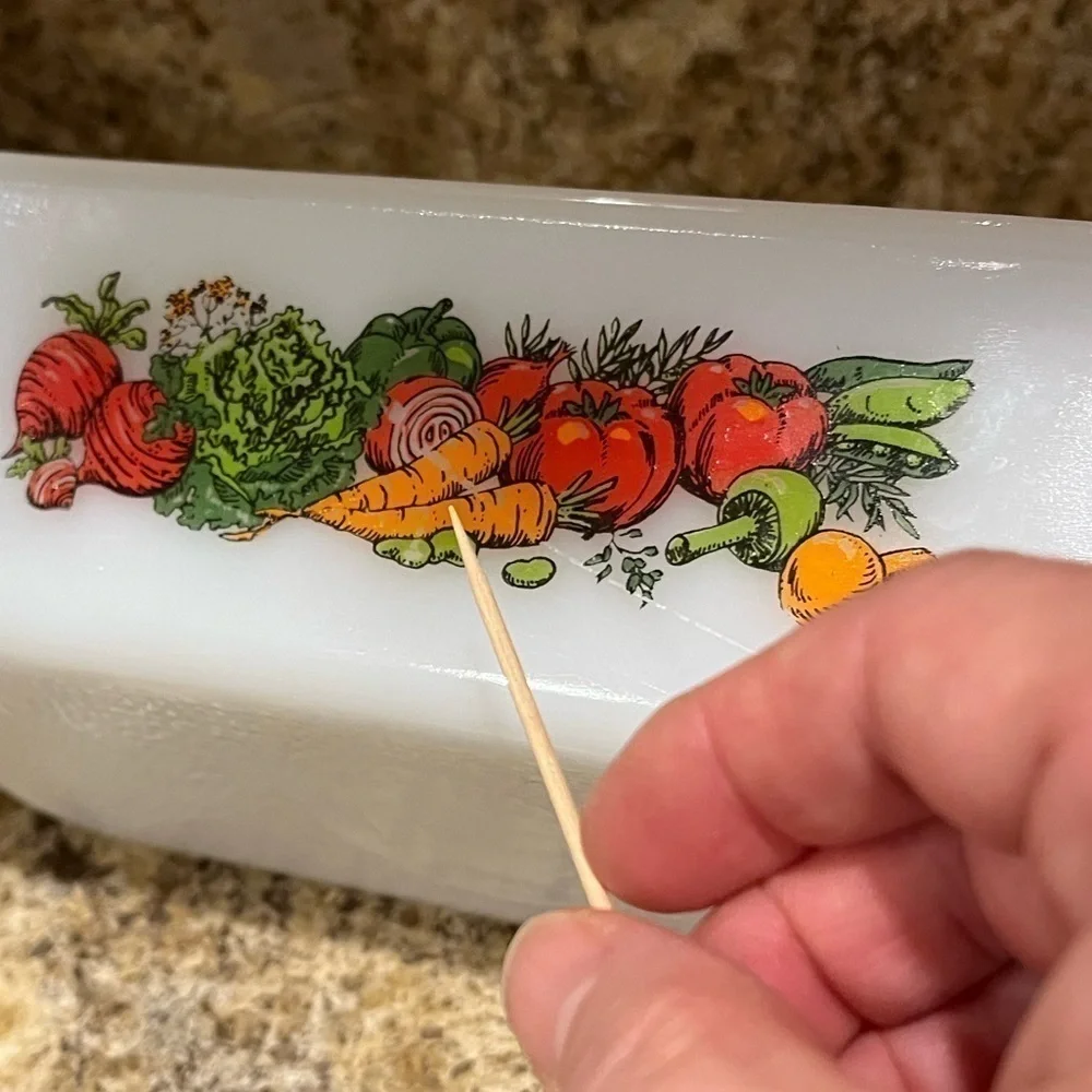 Vintage glasbake vegetable